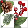 thumbnail image 2 of Pinos navideños Boao, 12 unidades, 28 cm, con frutos rojos, 2 of 6