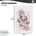 thumbnail image 4 of Stupell Industries Art Deco Romantic Coffee & Butterflies Canvas Art, 30 x 45, by Martina Pavlova, 4 of 8