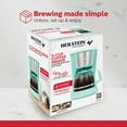 thumbnail image 6 of Holstein Housewares 5 Cup Drip Coffee Maker - Mint- Auto Pause and Serve, Removable Filter Basket, and Full View Water Window - Perfect for Brewing Rich-Tasting Coffee at Home, 6 of 9