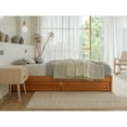 thumbnail image 5 of Barcelona Twin XL Panel Platform Bed with 2 Storage Drawers in Light Toffee, 5 of 10