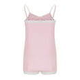 thumbnail image 3 of Fanxing Womens Summer Pajamas Under $15 2 Piece Sets Camis Lounge Sets Pjs Outfits Sleeveless T Shirts & Shorts Home Wear Pink,M, 3 of 6