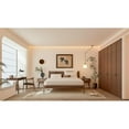 thumbnail image 3 of Pemberly Row Solid Black Walnut Wood Bedroom Set (King Bed + 2 Nightstands), 3 of 5