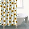 thumbnail image 4 of Waterproof Cute Sunflower Colorful Shower Curtain 72x72 Inch Boho Style Polyester Unique Shower Curtain for Bathroom Hotel Home Decor with 12 Plastic Hooks, 4 of 5