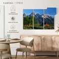 thumbnail image 4 of Elephant Stock Grand Teton Mountains Barn Wall Art - Horizontal Multi Panel Canvas - Living Room Wall Decor - Nature Multi Panel - Green And Blue Decor - 33" x 20", 4 of 4