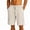 Beige, variant on Summer Mens Shorts Solid Color Casual Loose Fit Shorts Beach Vacation With Pockets