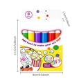 thumbnail image 2 of Chmadoxn Magic Popcorn Drawing Pens 6 Pack DIY Bubble Puffy 3D Art Drawing Pens Safe Heat Activated Color Paint Markers for Crafting Birthday Greeting Cards Multi-Surface, 2 of 8