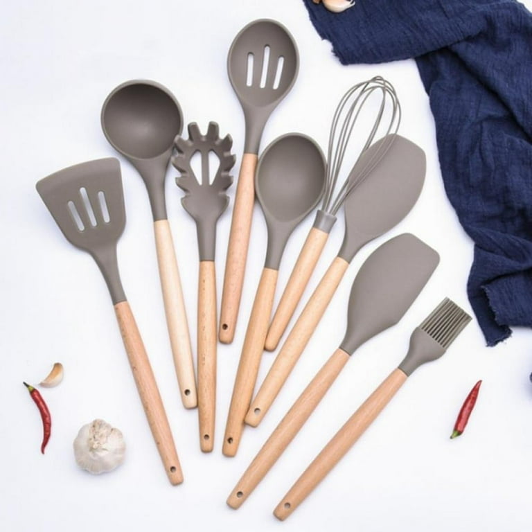 Chefchosen's Silicone Kitchen Utensils W/ Wooden Handle – Chefchosen's  Stores