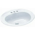 thumbnail image 3 of Proflo PF20174BS Rockaway 20-1/2" Oval Vitreous China Drop In Bathroom Sink - Off White, 3 of 3
