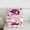 Pink 02, variant on Fashion Hippie Boot Queen Comforter Set, Western Books Hat Bedding Set, 3pcs