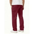 thumbnail image 6 of Mens Joggers Open Bottom Lounge Fleece Pants Casual Cargo Joggers Sweatpants with Packets, 6 of 9