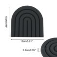thumbnail image 2 of Unique Bargains 1 Pc Simple Design Silicone Coaster Dark Gray, 2 of 5