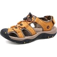 thumbnail image 1 of Xishao Verano Primera Capa de Cuero de Playa Zapatos Sandalias Sandalias de Cuero para Hombres hombres48 Sandalias Romanas de Cuero para Hombres de Gran tamaño Xishao ropa, 1 of 1