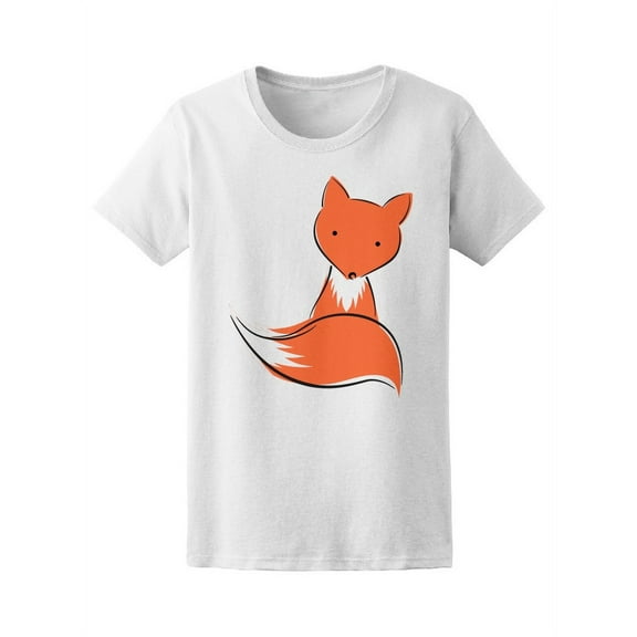 Cute Funny Fox Tee Women's -Image by Shutterstock