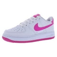 thumbnail image 5 of Nike Air Force 1 GS Boys Shoes Size 7, Color: White/Laser Fuchsia, 5 of 5