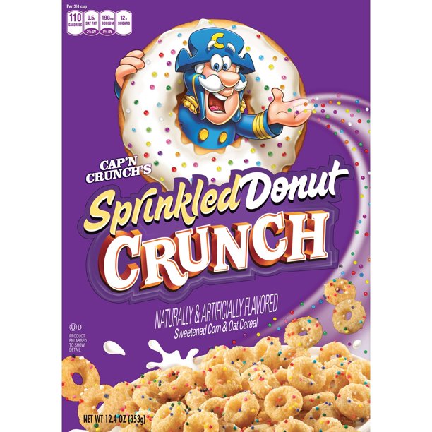 Cap'n Crunch's Sprinkled Donut Crunch Cereal, 12.4 OZ