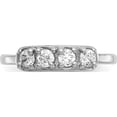 thumbnail image 4 of 14K White Gold Cz Toe Ring Made In United States k1532, 4 of 5