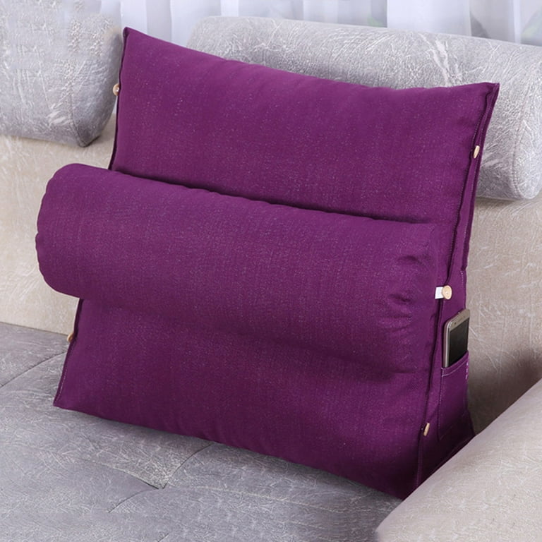 Sofa Bed Chair Back Triangle Cushion Support Wedge shaped Pad Waist Neck Rest Pillow Home Office