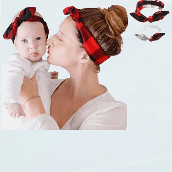 6 Sets Mommy and Me Headbands Hair Band Bow Knot Headbands Baby Hair Accessories Turban Baby Matching Head wrap Set