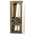thumbnail image 1 of Aloha Bay - Palm Tapers Unscented Candles Ivory - 4 Pack, 1 of 5