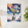 thumbnail image 2 of Happy New Year with Great Dane Fireworks Holiday Xmas Winter 2025 Vertical Matte Canvas Poster Danes Dog Lover Gifts Wall Art Home Decor - 00025, 2 of 5