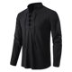 thumbnail image 3 of Blusa y camisa de manga larga con cuello alto para hombre, informal, lisa, con cuello alto, ajustada, de manga larga, 3 of 8