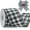 Black White, variant on Buffalo Plaid Ribbon, 2.5 inch Wired Christmas Ribbon, 10 Yard Red and White Plaid Ribbon Check Burlap Ribbon for Big Bow, Wreath, Christmas Tree Decorations, Outdoor Decor