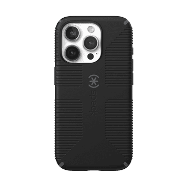 Speck Candyshell Grip Magsafe Slim Cell Phone Case for Apple iPhone 15 Pro, Black