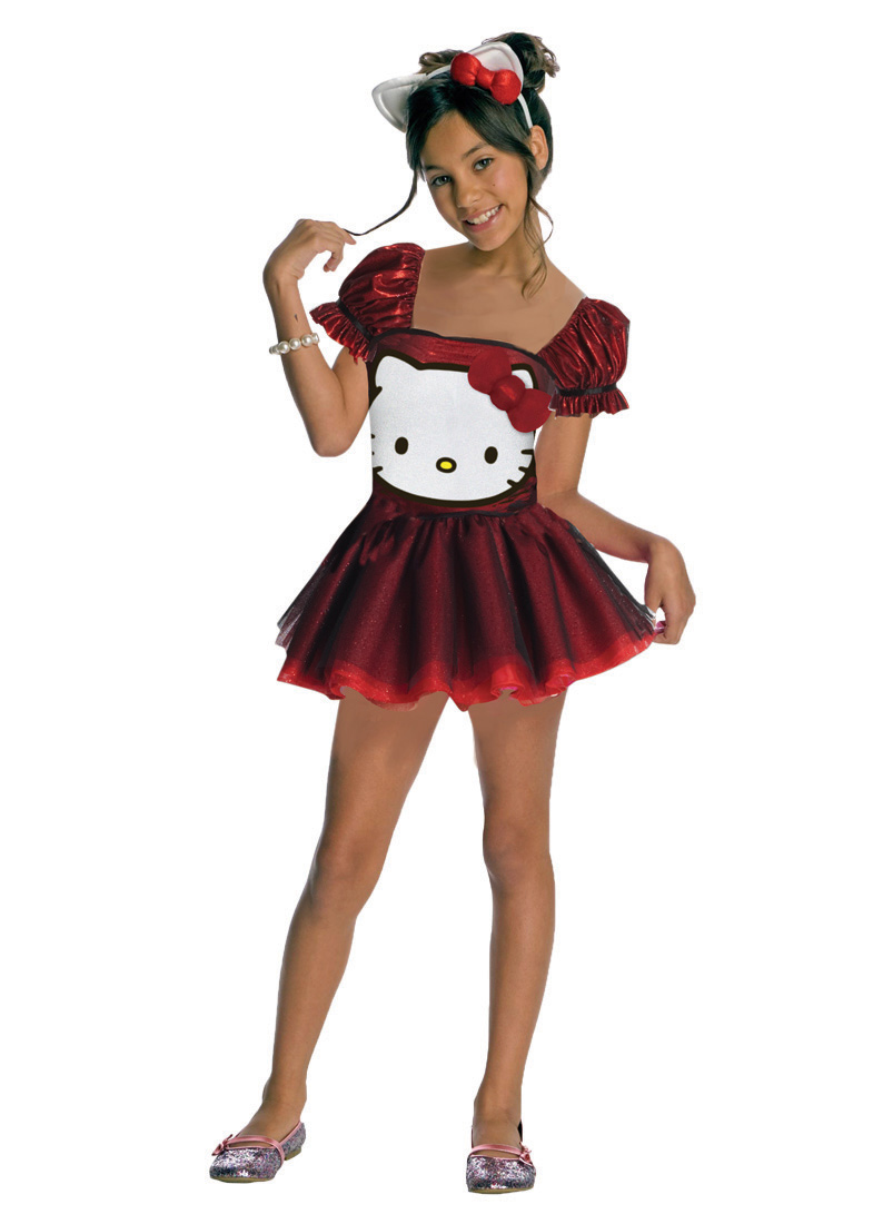 Robe Hello Kitty Perles Et Paillettes - Taille L - Coton 100% - Occasion Très Bon état