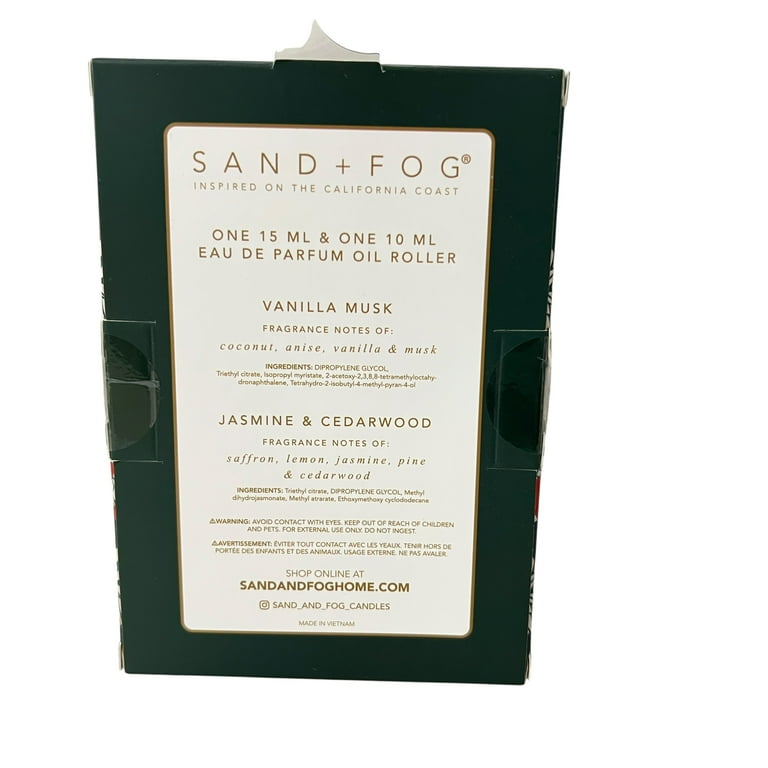 vanilla tobacco sand and fog Sand + Fog Eau de Parfum Discovery Set Vanilla Musk + Jasmine & Cedarwood
