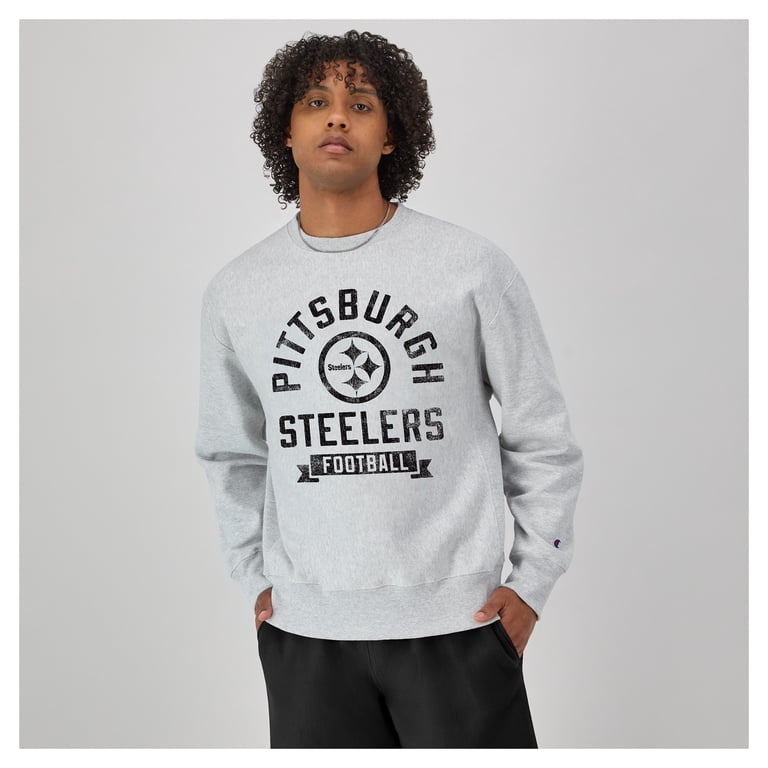 Men's Champion Heather Gray Pittsburgh Steelers Reverse Weave
