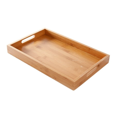 

Ekeka New Arrivals Solid With Handle Tea Rectangular Home Water Kitchen Wood Serving Tray Dishes