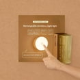 thumbnail image 4 of Rechargeable LED Puck Light with Remote & Touch Control, 3 Color Modes Dimmable Night Light, Magnetic Stick-on Wireless Tap Light for Closet, Under Cabinet, Stairs and Dormitory, 4 of 7