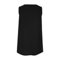 thumbnail image 5 of GA WEIHUA Summer Henley Shirts for Women Sleeve Button Down Tunic Tank Tops Loose Causal V Neck Blouses Vest(Black,XXL), 5 of 8