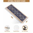 thumbnail image 5 of Southwest Flower, Stair Treads for Wooden Steps Indoor Runner Rug Carpet, Rustic Tribal Oriental Native Boho 4 Pieces Peel and Stick Staircase Step Treads Covers Washable Throw Door Mats, 30"x8", 5 of 5