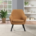thumbnail image 4 of Della Mid-Century Chair in Rust Fabric with Black Legs Finish, 4 of 6