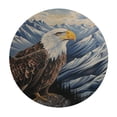 thumbnail image 4 of Orinice Eagle Mountain Sky Round Table Cover Stain Resistant Washable Indoor Outdoor Tablecloth Kitchen Dining Wedding Parties Elastic Edge 100% Polyester Fiber 38-42, 4 of 8