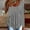 Gray, variant on Women's Layered Ruffle Hem Tunic Long Sleeve Button Front Casual Round Neck Blouse for Everyday Wear Gray,M