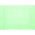 thumbnail image 1 of Ahgly Company Indoor Rectangle Solid Emerald Green Modern Area Rugs, 2' x 4', 1 of 4