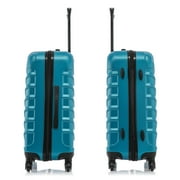 InUSA Endurance 24 Hardside Lightweight Luggage with Spinner Wheels, Handle, and Trolley, Teal