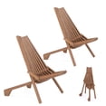 thumbnail image 4 of Ktaxon 2 Pack Wood Folding Chair, Acacia Wood Chairs for Outdoor and Indoor, Sturdy Frame, Portable Chair for Garden, Patio, Yard, Lawn, Sitting Room, 4 of 7