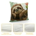 thumbnail image 4 of ONETECH Cute Lazy Sloth Pillow Covers, Sloth Gifts for Girls Kids Women, Sloth Pillow Cases, Sloth Decor, 4 of 5