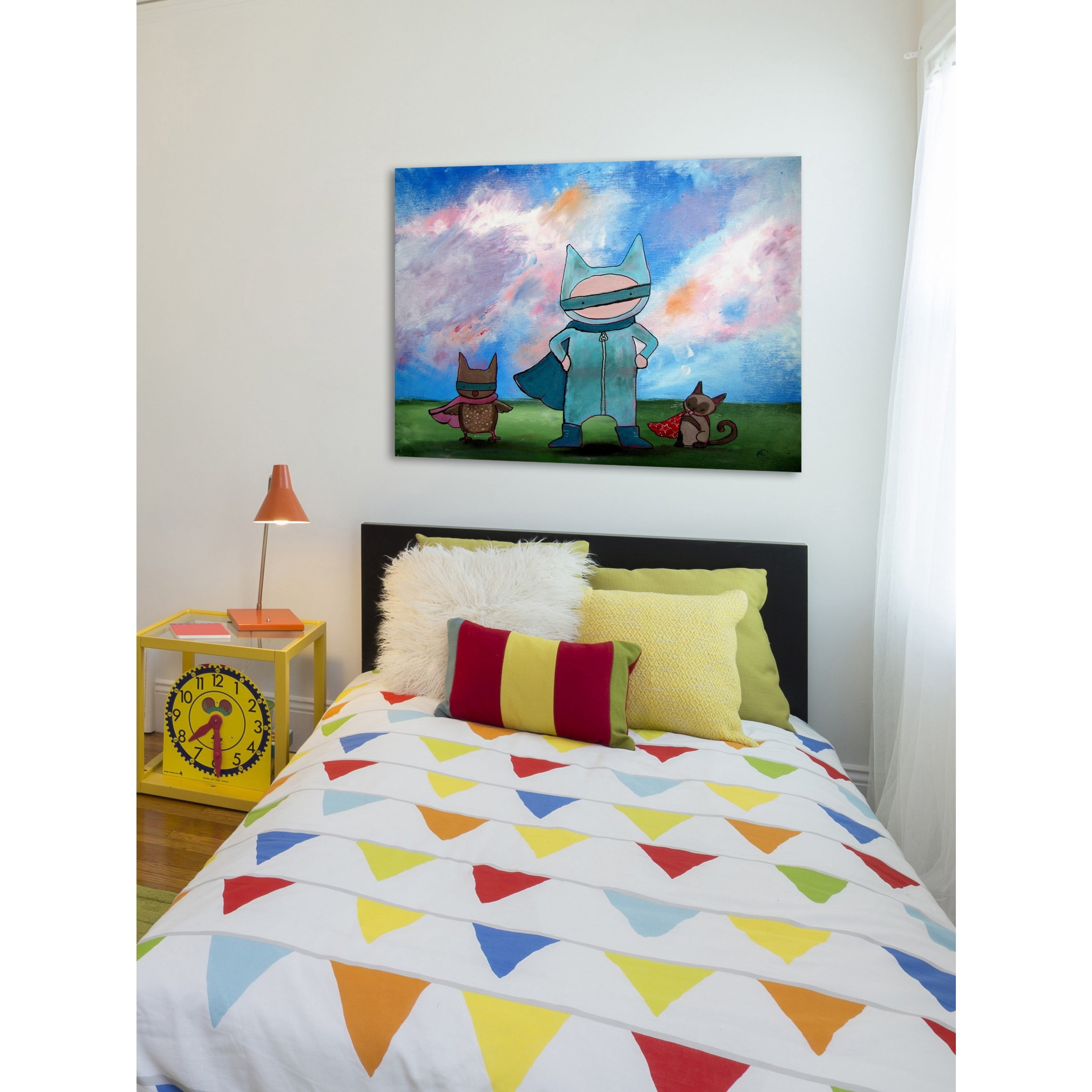 Marmont Hill "Masked Heroes" by Andrea Doss Painting Print on Wrapped Canvas