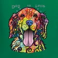 thumbnail image 5 of Wild Bobby Dean Russo Golden Retriever Is Love Dog Is Love Dog Lover Men Graphic Tank Top, Kelly, X-Large, 5 of 5