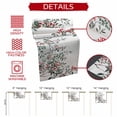 thumbnail image 6 of Burlap Table Runner 90 Inches Long,Watercolor Botanical Branch Leaves Red Berry Non-Slip Kitchen Table Runners for Dining Room Everyday Use Party Table Decorations Green Plant on White, 6 of 9