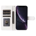 thumbnail image 6 of JTCASES Compatible with iPhone XR 6.1 inch Case Wallet Flip Folio Case [Kickstand] with RFID Blocking Card Holders [Shockproof] and Wrist Strap Phone Cover for Men Women Girls, White, 6 of 12