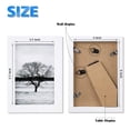 thumbnail image 6 of 8x10 Picture Frames Set of 4, Made of Solid Wood Covered by Plexiglass 4x6 and 5x7 with Mat or 8x10 without Mat, for Table Top Display and Wall Mounting Photo Frame White, 6 of 9