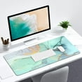 thumbnail image 6 of Large Mouse Pad Gaming Desk Pad 23.6 x 11.8 Inch, Marble Patterned Keyboard Mousepad, Waterproof Mouse Mat with Stitched Edges and Non-Slip Base for Office Gaming, 6 of 6