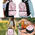 thumbnail image 2 of Jeiento Axolotl Backpack for Girls 8-10 10-12 Elementary School Boobags with Lunch Box Pencil Case Pink Flower Kindergarten Middle School Bag Rucksack for Kids Child Back To School Satchel, 2 of 7