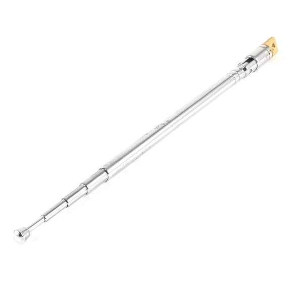 Silver Tone 36cm 14" Length Telescopic Aerial DAB Radio Antenna