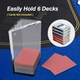 thumbnail image 3 of GSE 6 Decks Acrylic Discard Trays, Casino Grade Discard Holder Trays for Blackjack, Bridge, Playing Cards, 3 of 6